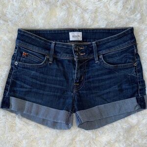 Hudson Jeans Women's Deep Indigo Cuffed Shorts